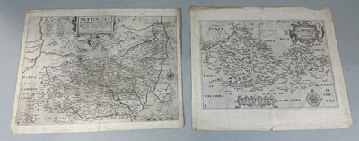 Lot 554 - A PAIR OF ANTIQUE MAPS, BERKSHIRE AND ESSEX, ONE BY CHRISTOPHER SAXTON