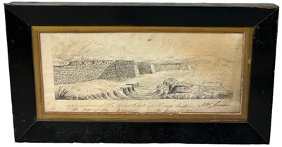 Lot 394 - CHINESE HISTORY: AN INK DRAWING ON PAPER...