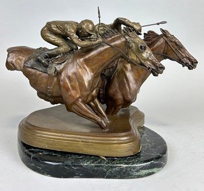 Lot 442 - ELIZABETH GUARISCO (AMERICAN B.1955): A BRONZE...