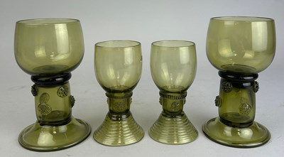 Lot 453 - ROMER GLASSES, A GROUP OF FOUR, 

Tallest 15cm H