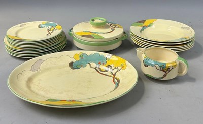 Lot 460 - A COLLECTION OF CLARICE CLIFF 'WILKINSONS'...