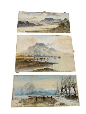 Lot 562 - WILLIAM HENRY EARP (BRITISH 1831-1914): THREE WATERCOLOUR PAINTINGS ON PAPER (3)