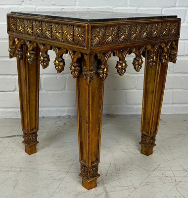 Lot 525 - A SMALL GOTHIC DESIGN OCCASIONAL TABLE WITH...