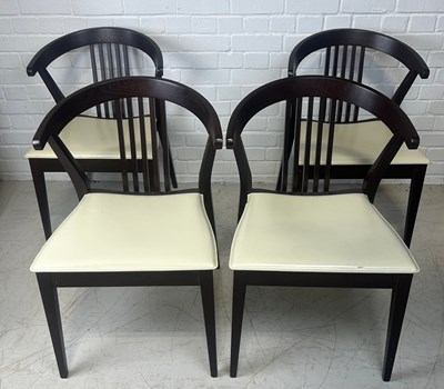 Lot 550 - A SET OF FOUR ITALIAN CHAIRS, 

78cm x 50cm x...