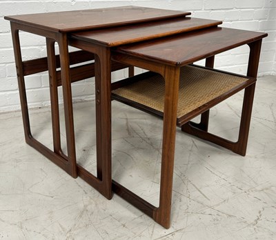 Lot 574 - A MID-CENTURY DANISH NEST OF TABLES,...