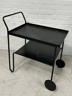 Lot 580 - A MID CENTURY DESIGN TROLLEY,

76cm x 70cm x 43cm