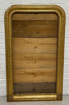 Lot 603 - A LARGE 19TH CENTURY GILT WOOD MIRROR FRAME,...