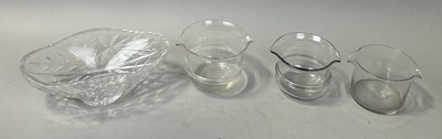 Lot 647 - THREE 19TH CENTURY GLASS ICE BUCKETS ALONG...