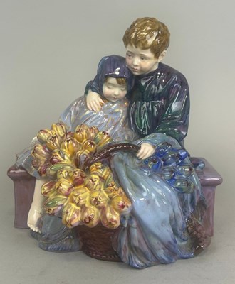 Lot 670 - A ROYAL DOULTON GROUP 'FLOWER SELLERS', 

HN...