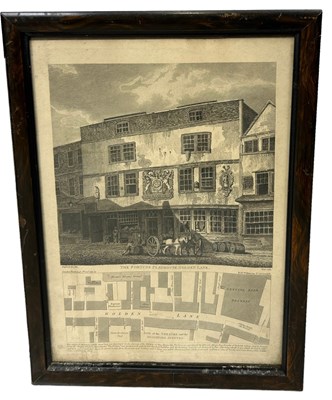 Lot 700 - AN ENGRAVING OF THE FORTUNE PLAYHOUSE, GOLDEN...