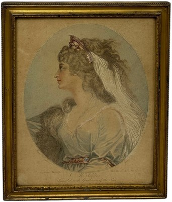 Lot 706 - AN 18TH CENTURY HAND COLOURED ENGRAVING BY J.K....