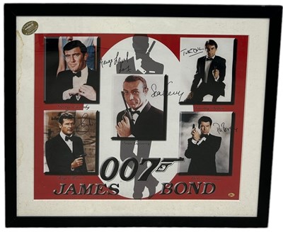 Lot 717 - JAMES BOND: A MULTI SIGNED 007 PRESENTATION...