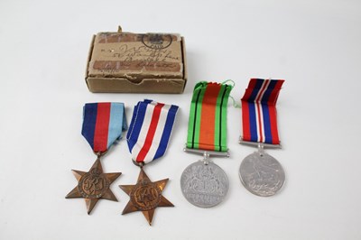 Lot 739 - BOXED WW2 FRANCE AND GERMANY BOXED MEDAL GROUP X4