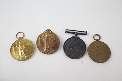 Lot 745 - WW1 WAR AND VICTORY MEDALS INC VICTORY 8981...