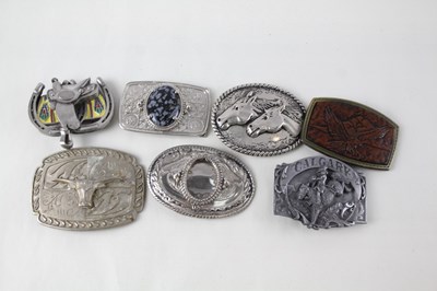 Lot 752 - ASSORTED COLLECTABLE BELT BUCKLES