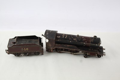 Lot 764 - GAUGE STEAM POWERED LOCOMOTIVE W/ TENDER 440...