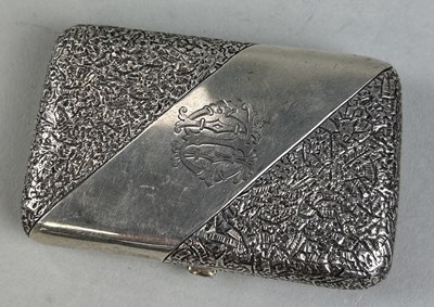 Lot 273 - A RUSSIAN SILVER CIGARETTE CASE