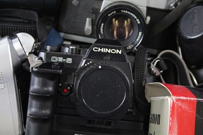 Lot 800 - ASSORTED VINTAGE CAMERAS INC. SLR'S, DSLR'S,...