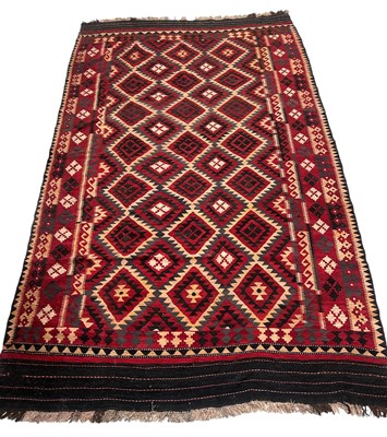 Lot 847 - A PERSIAN DESIGN KILIM CARPET, 

379cm x 240cm