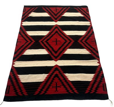 Lot 849 - A NAVAJO CHIEF'S PATTERN CARPET, 263cm x 175cm