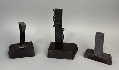 Lot 362 - A GROUP OF THREE BRUTALIST SCULPTURES OR BOOKENDS, UNKNOWN ARTIST