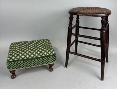 Lot 1008 - TWO ANTIQUE STOOLS