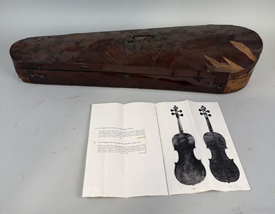 Lot 260 - AN ENGLISH VIOLIN LABELLED FOR CHARLES HARRIS, OXON, 1808