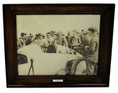 Lot 772 - A LARGE PHOTO PRINT 'PARRY THOMAS BABS', PENDINE 1928