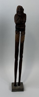 Lot 212 - A 19TH CENTURY JAPANESE 'ASHINAGA-JIN' WOODEN FOLKLORE FIGURE