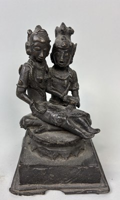 Lot 254 - A CHINESE BRONZE FIGURE