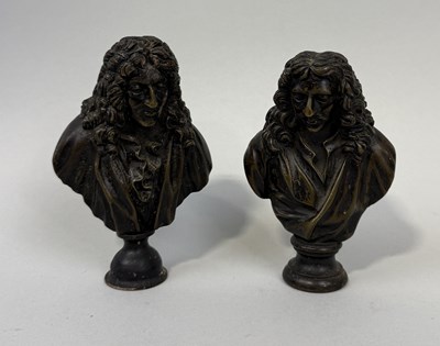 Lot 19 - TWO 18TH CENTURY BRONZE BUSTS