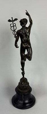 Lot 12 - HYPPOLYTE FRANCOIS MOREAU (FRENCH 1832-1927): A BRONZE SCULPTURE OF MERCURY