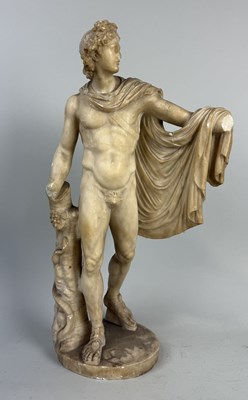 Lot 9 - A MARBLE SCULPTURE OF THE BELVEDERE APOLLO