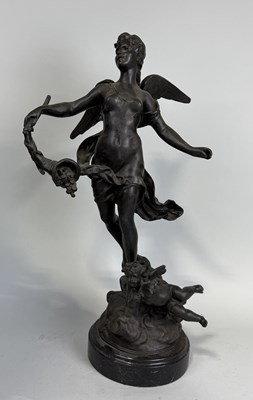 Lot 5 - A BRONZE SCULPTURE OF FORTUNA