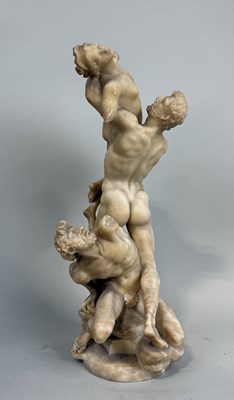 Lot 7 - A MARBLE SCULPTURE DEPICTING THE RAPE OF SABINES