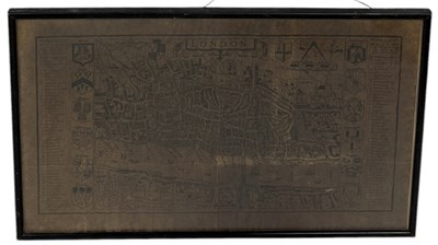 Lot 807 - AN ANTIQUE MAP OF LONDON