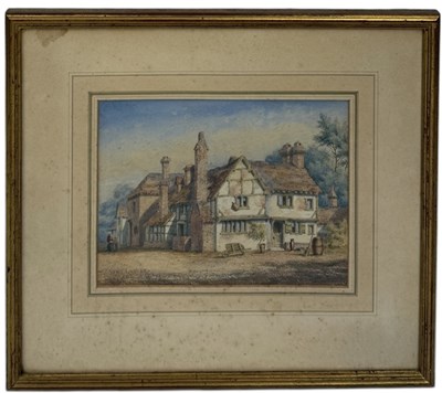 Lot 653 - A WATERCOLOUR PAINTING ON PAPER DEPICTING MILTON'S COTTAGE