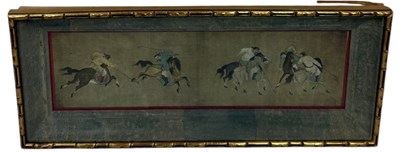 Lot 805 - A CHINESE MURAL PRINT, TANG DYNASTY IN STYLE