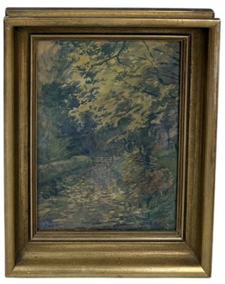 Lot 685 - ALICE BARTON: A WATERCOLOUR PAINTING ON PAPER 'AUTUMN GOLD'