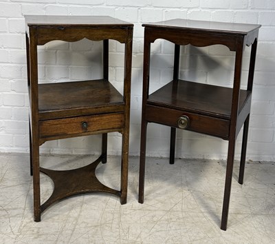 Lot 914 - TWO SIMILAR GEORGIAN BEDSIDE TABLES