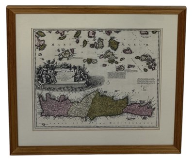 Lot 837 - HOMANN: A MAP OF CRETE AND THE GREEK ISLANDS CIRCA 1710