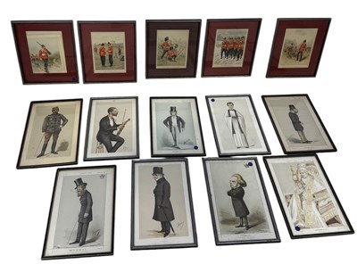 Lot 792 - A GROUP OF PRINTS TO INCLUDE VANITY FAIR SPY, AND G.D GILES BRIGADIERS