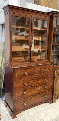 Lot 900 - A LARGE 19TH CENTURY MAHOGANY SECRETAIRE BOOKCASE