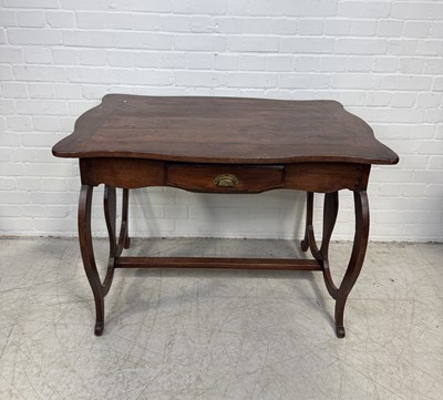 Lot 938 - A PRIMITIVE ANTIQUE WOODEN TABLE