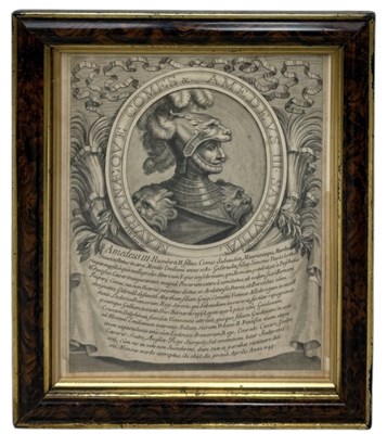 Lot 819 - AN ENGRAVING DEPICTING AMADEUS III (1095-1148)