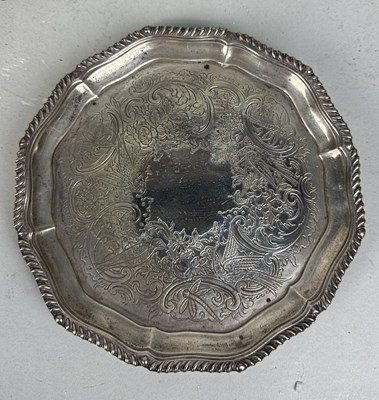 Lot 65 - A SILVER TRAY