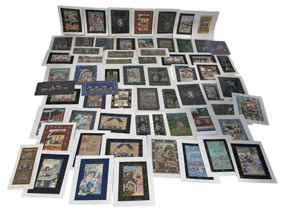 Lot 693 - A LARGE COLLECTION OF INDIAN PAINTINGS, 20TH CENTURY