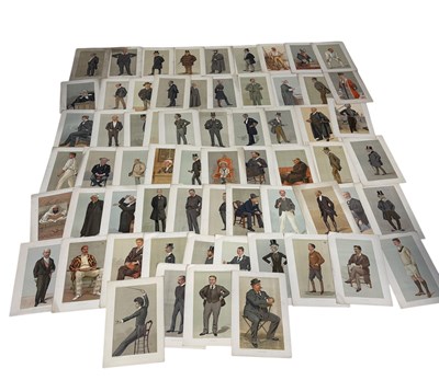 Lot 726 - A LARGE COLLECTION OF VANITY FAIR SPY PRINTS TO INCLUDE CRICKETERS AND EMPEROR OF MOROCCO