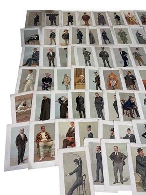 Lot 726 - A LARGE COLLECTION OF VANITY FAIR SPY PRINTS TO INCLUDE CRICKETERS AND EMPEROR OF MOROCCO
