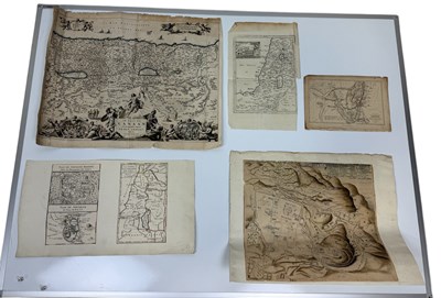 Lot 494 - FIVE MAPS OF THE HOLY LAND TO INCLUDE 18TH CENTURY